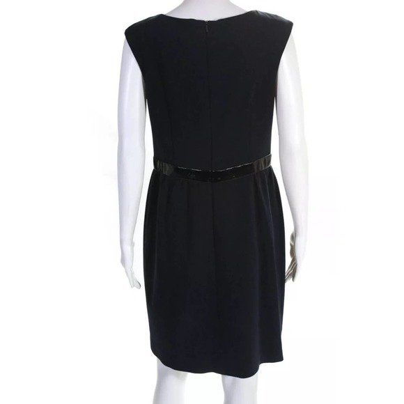 Carmen Marc Valvo Shift Dress Navy Blue - Picture 7 of 7